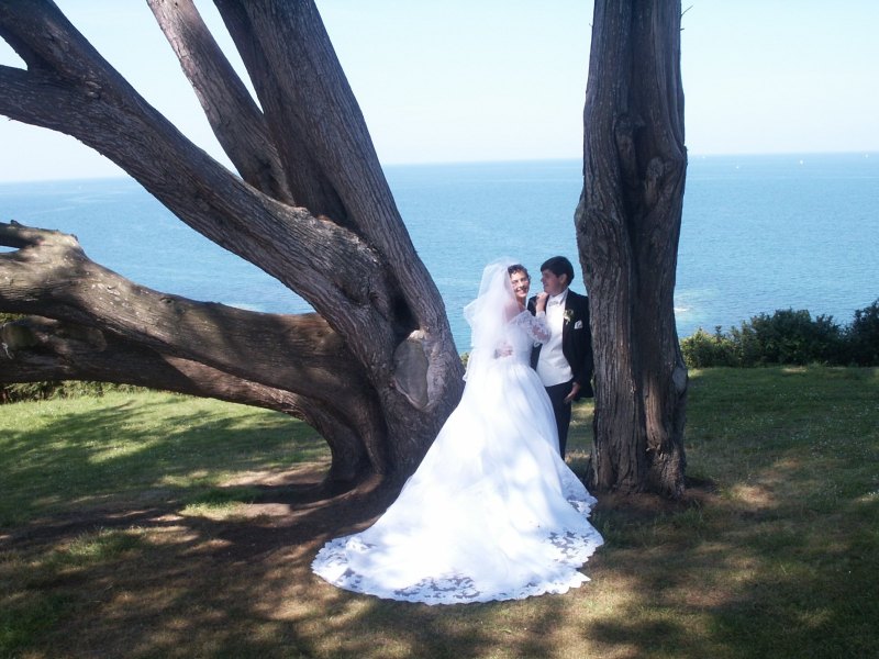 Karine et &Eacute;ric au bord de la mer &agrave; Saint-Quay-Portrieux