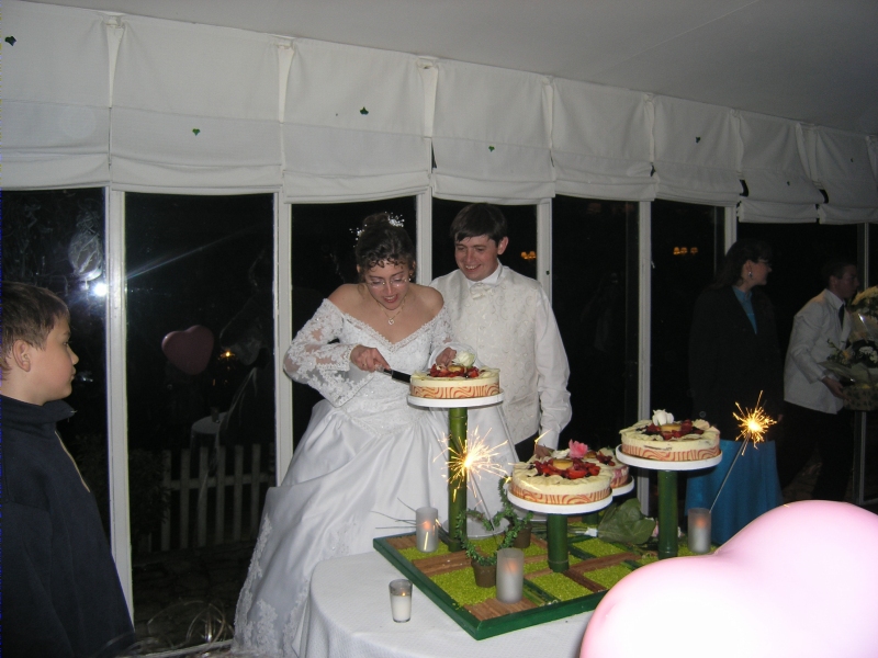 D&eacute;coupe du g&acirc;teau